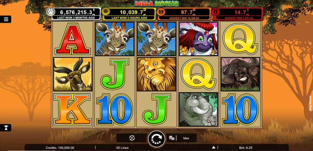 Mesin Keberuntungan dengan Hadiah Fantastis Dari Mega Moolah